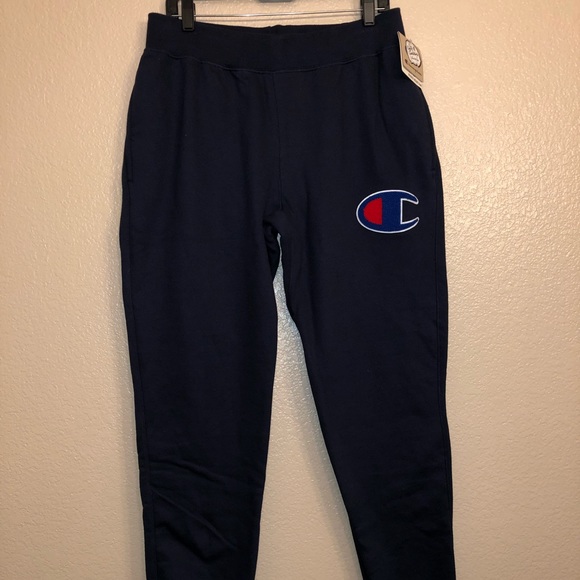 champion reverse weave chenille big c jogger